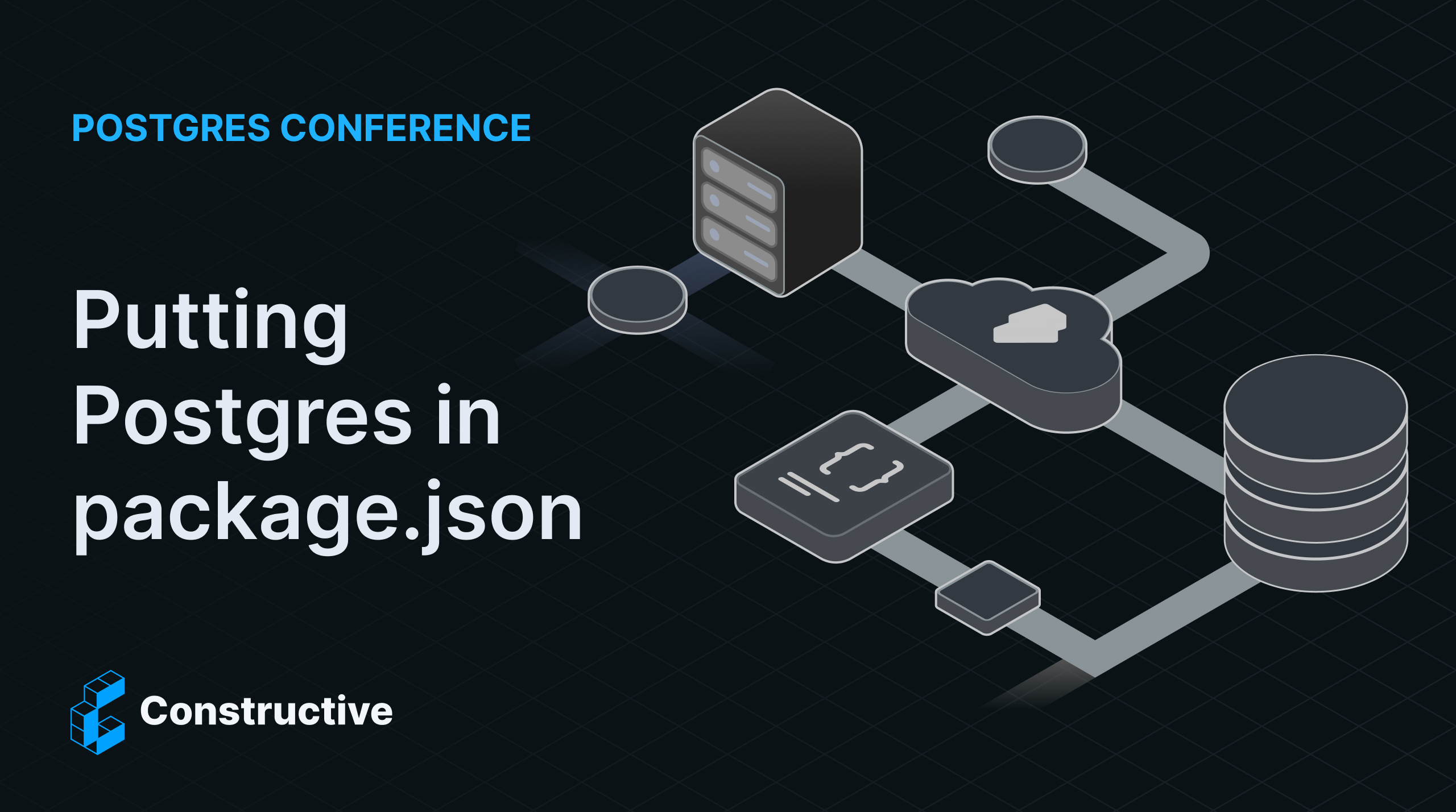 Putting Postgres in package.json